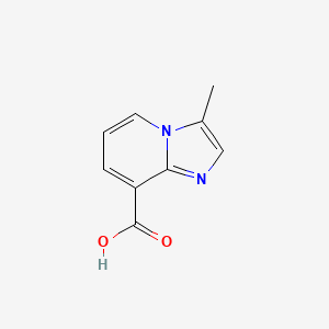 molecular formula C9H8N2O2 B13208326 3-Methylimidazo[1,2-a]pyridine-8-carboxylic acid 