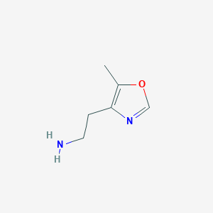 molecular formula C6H10N2O B13208354 2-(5-Methyl-1,3-oxazol-4-yl)ethan-1-amine 