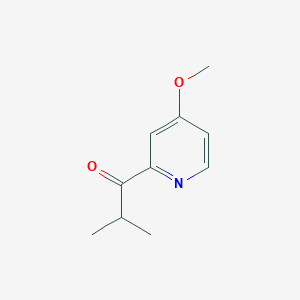 molecular formula C10H13NO2 B13208418 1-(4-Methoxypyridin-2-yl)-2-methylpropan-1-one 
