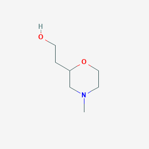 molecular formula C7H15NO2 B1320842 2-(4-Methylmorpholin-2-yl)ethanol CAS No. 959238-42-7