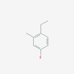 molecular formula C9H11F B13208426 1-Ethyl-4-fluoro-2-methylbenzene 