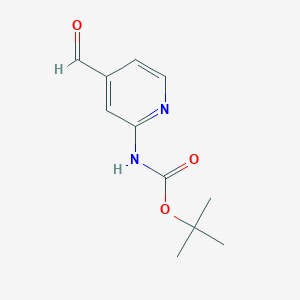 molecular formula C11H14N2O3 B1320846 tert-Butyl 3-amino-4-formylpyridine-2-carboxylate CAS No. 304873-65-2