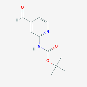 molecular formula C11H14N2O3 B1320846 tert-Butyl (4-formylpyridin-2-yl)carbamate CAS No. 304873-65-2