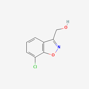 molecular formula C8H6ClNO2 B13208505 (7-Chloro-1,2-benzoxazol-3-yl)methanol 