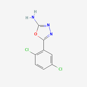 molecular formula C8H5Cl2N3O B1320855 5-(2,5-Dichlorophenyl)-1,3,4-oxadiazol-2-amine CAS No. 941869-82-5