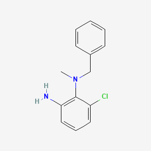 molecular formula C14H15ClN2 B1320860 N1-Benzyl-6-chloro-N1-methylbenzene-1,2-diamine CAS No. 1019113-77-9