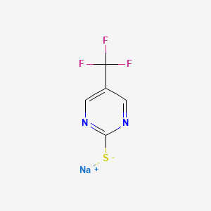 molecular formula C5H2F3N2NaS B13208607 Sodium [5-(trifluoromethyl)pyrimidin-2-yl]sulfanide 