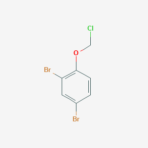 molecular formula C7H5Br2ClO B13208629 2,4-Dibromo-1-(chloromethoxy)benzene 
