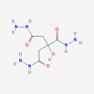 molecular formula C6H14N6O4 B1320867 2-Hydroxypropane-1,2,3-tricarbohydrazide CAS No. 18960-42-4