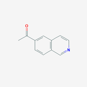 molecular formula C11H9NO B1320868 1-(Isoquinolin-6-YL)ethanone CAS No. 1015070-54-8