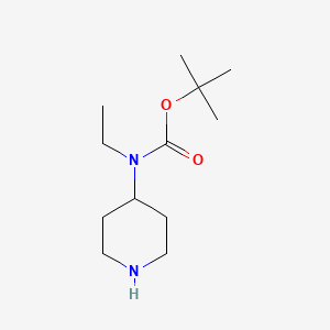 molecular formula C12H24N2O2 B1320871 tert-Butyl ethyl(piperidin-4-yl)carbamate CAS No. 313977-45-6
