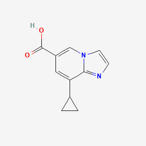 molecular formula C11H10N2O2 B13208728 8-Cyclopropylimidazo[1,2-a]pyridine-6-carboxylic acid 