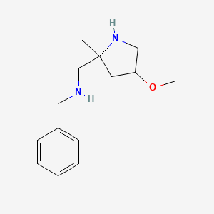 molecular formula C14H22N2O B13208734 Benzyl[(4-methoxy-2-methylpyrrolidin-2-yl)methyl]amine 