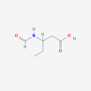 molecular formula C6H11NO3 B13208751 3-Formamidopentanoic acid 