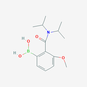 molecular formula C14H22BNO4 B1320879 (2-(Diisopropylcarbamoyl)-3-methoxyphenyl)boronic acid CAS No. 129112-20-5