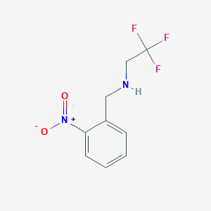 molecular formula C9H9F3N2O2 B13208868 [(2-Nitrophenyl)methyl](2,2,2-trifluoroethyl)amine 
