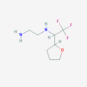 molecular formula C8H15F3N2O B13208877 (2-Aminoethyl)[2,2,2-trifluoro-1-(oxolan-2-yl)ethyl]amine CAS No. 1315366-99-4