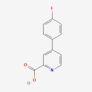 molecular formula C12H8FNO2 B1320889 4-(4-Fluorophenyl)pyridine-2-carboxylic acid CAS No. 1214388-36-9