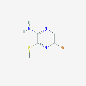 molecular formula C5H6BrN3S B1320892 2-Amino-5-bromo-3-methylthiopyrazine CAS No. 87444-38-0