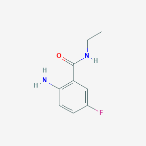 molecular formula C9H11FN2O B1320897 2-amino-N-ethyl-5-fluorobenzamide CAS No. 1094252-27-3