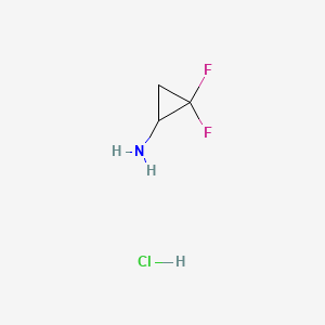 molecular formula C3H6ClF2N B1320910 2,2-Difluorocyclopropylamine hydrochloride CAS No. 105614-25-3