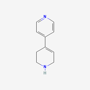 molecular formula C10H12N2 B13209106 4-(1,2,3,6-Tetrahydropyridin-4-yl)pyridine 