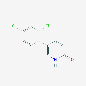 molecular formula C11H7Cl2NO B1320921 5-(2,4-Dichlorophenyl)pyridin-2(1H)-one CAS No. 103824-13-1