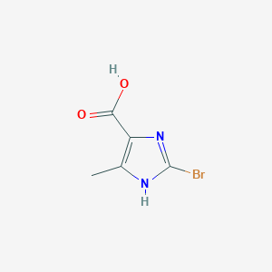 molecular formula C5H5BrN2O2 B1320925 2-Bromo-4-methyl-1H-imidazole-5-carboxylic acid CAS No. 145575-90-2