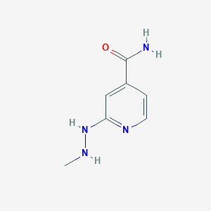 molecular formula C7H10N4O B13209251 2-(2-Methylhydrazin-1-yl)pyridine-4-carboxamide 
