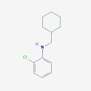 molecular formula C13H18ClN B1320926 2-氯-N-(环己基甲基)苯胺 CAS No. 130708-67-7