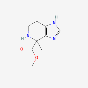 molecular formula C9H13N3O2 B13209313 Methyl 4-methyl-3H,4H,5H,6H,7H-imidazo[4,5-c]pyridine-4-carboxylate 