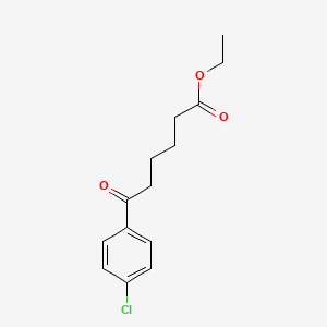 molecular formula C14H17ClO3 B1320949 Ethyl 6-(4-chlorophenyl)-6-oxohexanoate CAS No. 54029-05-9