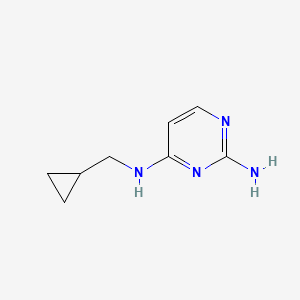 molecular formula C8H12N4 B1320958 N4-(cyclopropylmethyl)pyrimidine-2,4-diamine CAS No. 1169699-05-1