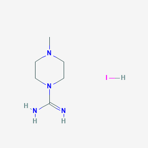 molecular formula C6H15IN4 B1320961 4-Methylpiperazine-1-carboximidamide hydroiodide CAS No. 77723-03-6