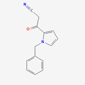 molecular formula C14H12N2O B1320962 2-(Cyanoacetyl)-1-benzylpyrrole CAS No. 77640-05-2