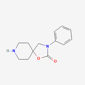 molecular formula C13H16N2O2 B1320963 3-Phenyl-1-oxa-3,8-diazaspiro[4.5]decan-2-one CAS No. 77211-58-6