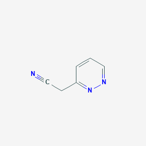 molecular formula C6H5N3 B1320967 2-(Pyridazin-3-YL)acetonitrile CAS No. 27349-80-0
