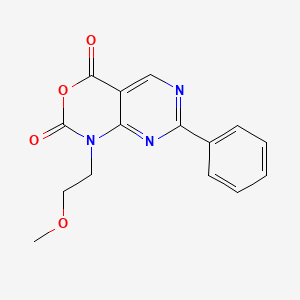 molecular formula C15H13N3O4 B1320972 1-(2-methoxyethyl)-7-phenyl-1H-pyrimido[4,5-d][1,3]oxazine-2,4-dione CAS No. 76361-14-3
