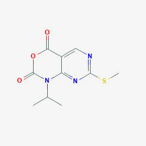 molecular formula C10H11N3O3S B1320973 1-isopropyl-7-(methylthio)-1H-pyrimido[4,5-d][1,3]oxazine-2,4-dione CAS No. 76360-89-9
