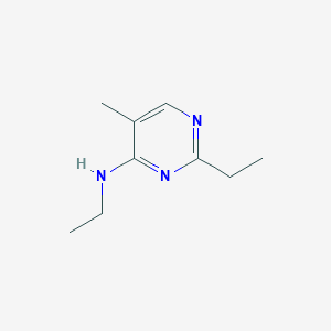 molecular formula C9H15N3 B13209812 N,2-Diethyl-5-methylpyrimidin-4-amine 