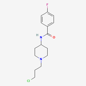 molecular formula C15H20ClFN2O B1320983 N-[1-(3-氯丙基)哌啶-4-基]-4-氟苯甲酰胺 CAS No. 72084-87-8