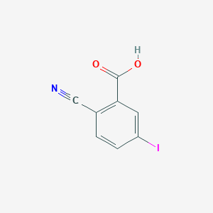 molecular formula C8H4INO2 B1320986 2-氰基-5-碘苯甲酸 CAS No. 185050-32-2