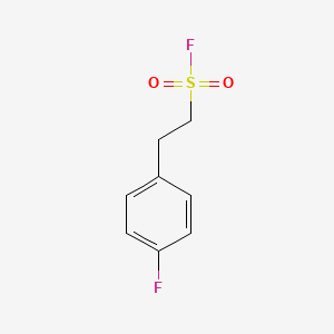 molecular formula C8H8F2O2S B13209867 2-(4-Fluorophenyl)ethane-1-sulfonyl fluoride 
