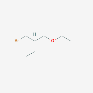molecular formula C7H15BrO B13209889 2-(Bromomethyl)-1-ethoxybutane 