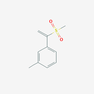 molecular formula C10H12O2S B13209912 1-(1-Methanesulfonylethenyl)-3-methylbenzene 