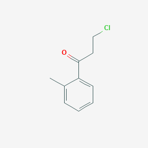 molecular formula C10H11ClO B1320992 3-Chloro-1-(2-methylphenyl)-1-oxopropane CAS No. 898785-08-5