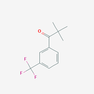 molecular formula C12H13F3O B1321003 2,2-二甲基-3'-三氟甲基丙酮 CAS No. 898766-39-7