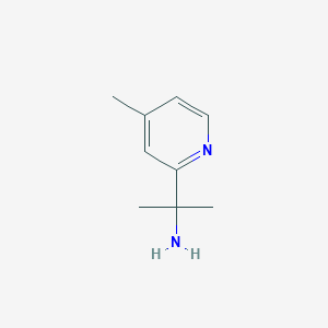 molecular formula C9H14N2 B1321005 2-(4-Methylpyridin-2-yl)propan-2-amine 