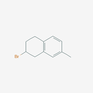 molecular formula C11H13Br B13210179 2-Bromo-7-methyl-1,2,3,4-tetrahydronaphthalene 