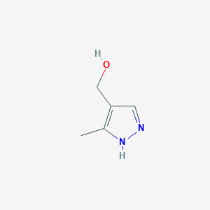 molecular formula C5H8N2O B1321018 (3-甲基-1H-吡唑-4-基)甲醇 CAS No. 51445-36-4